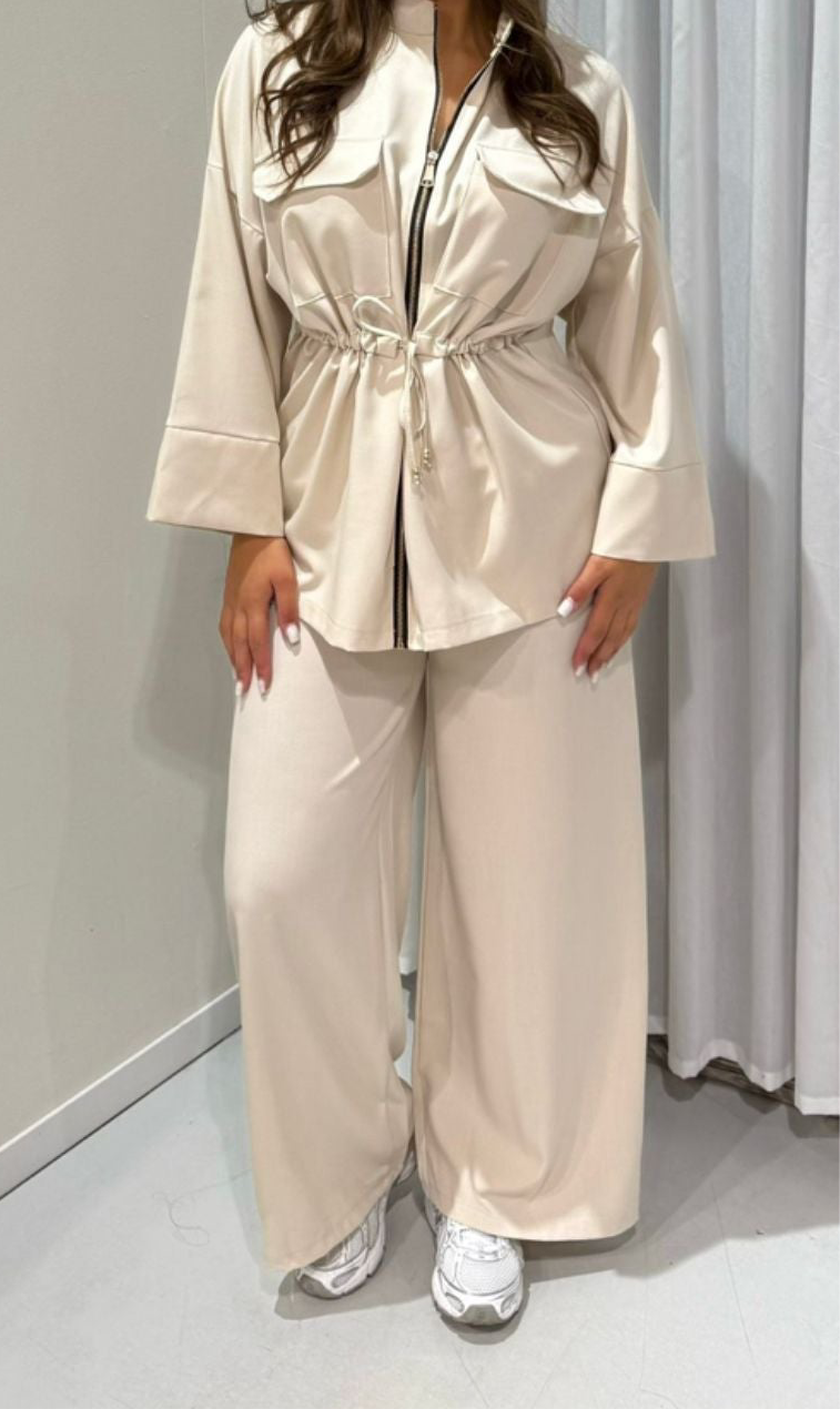 Steffie 2-delig pak beige
