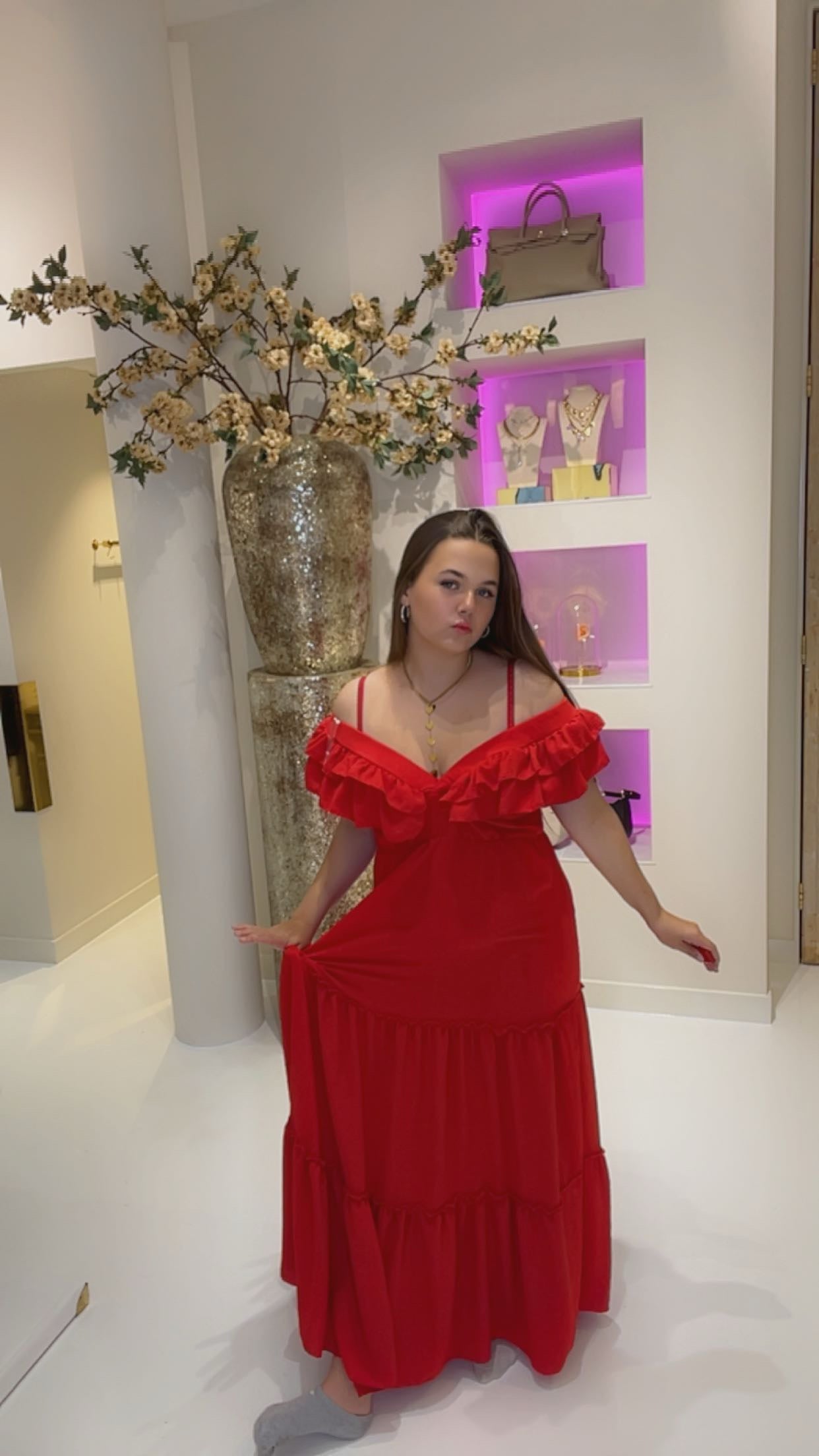 Jamie dress rood
