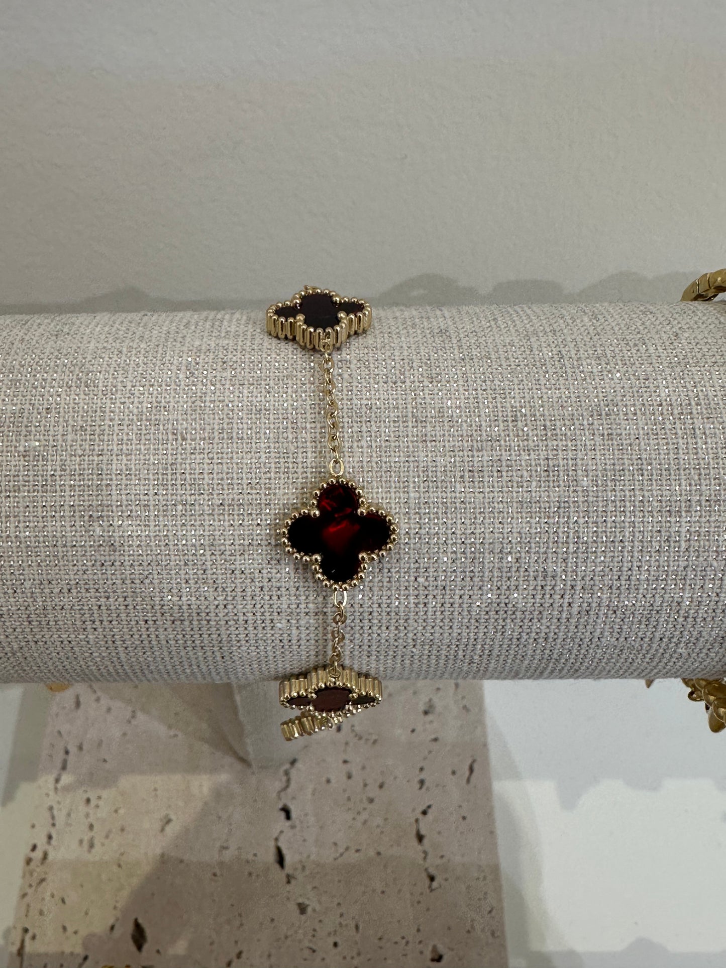 Red clover bracelet