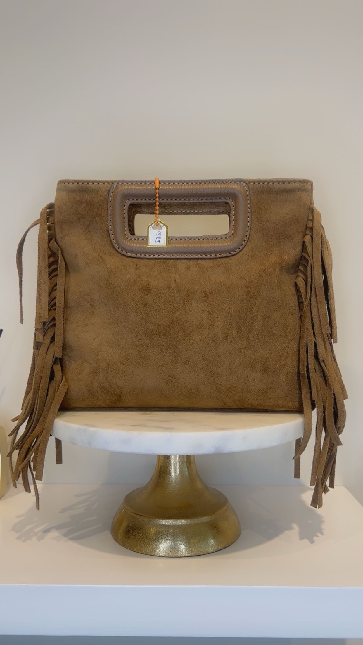 Fringe bag bruin