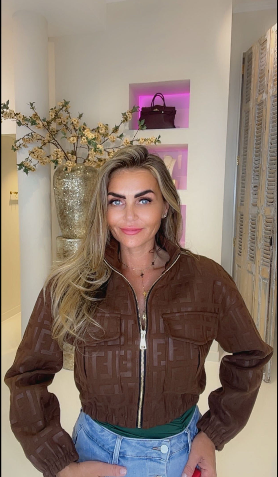 fanny jacket dark brown