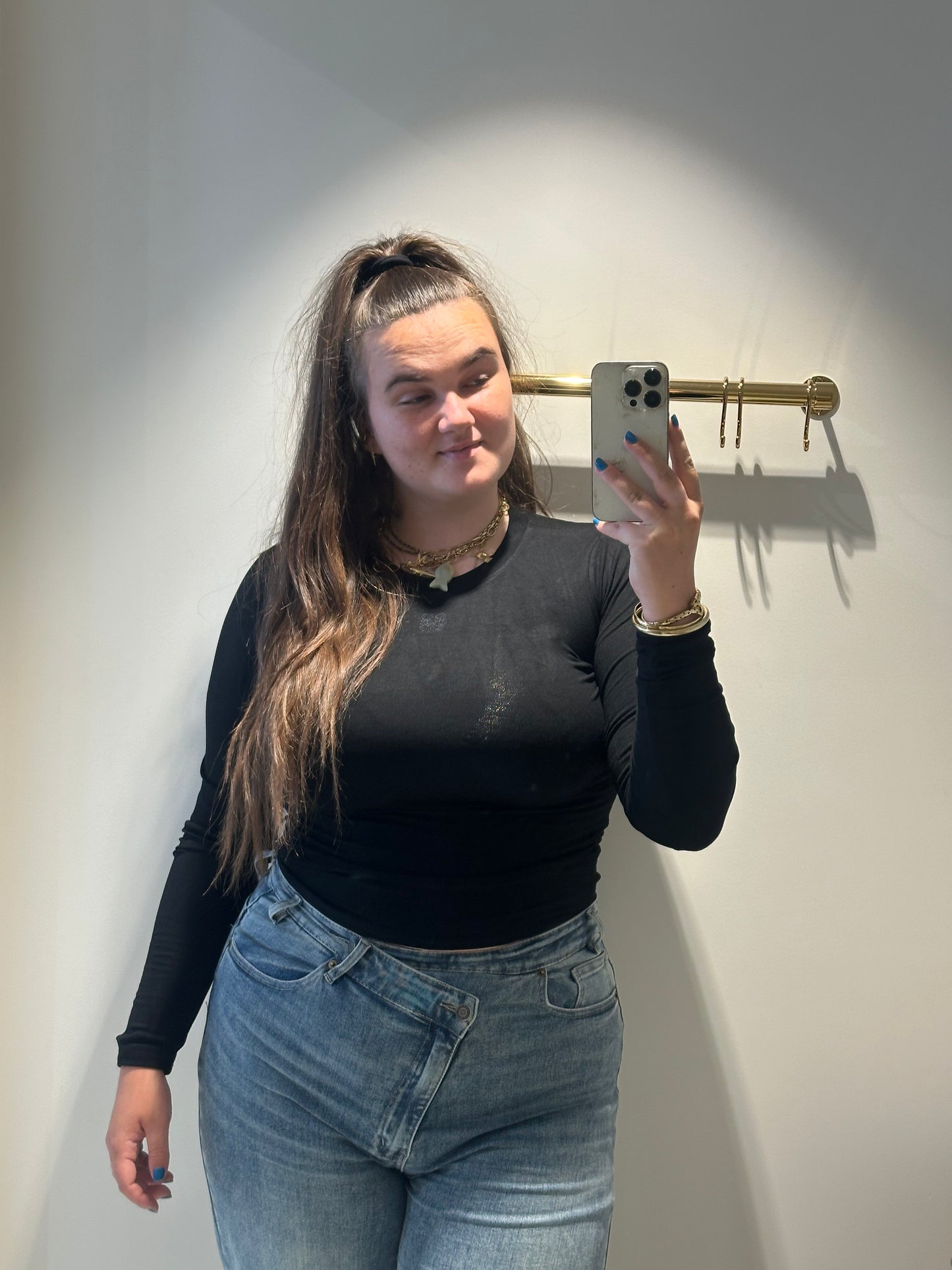 Gina top black