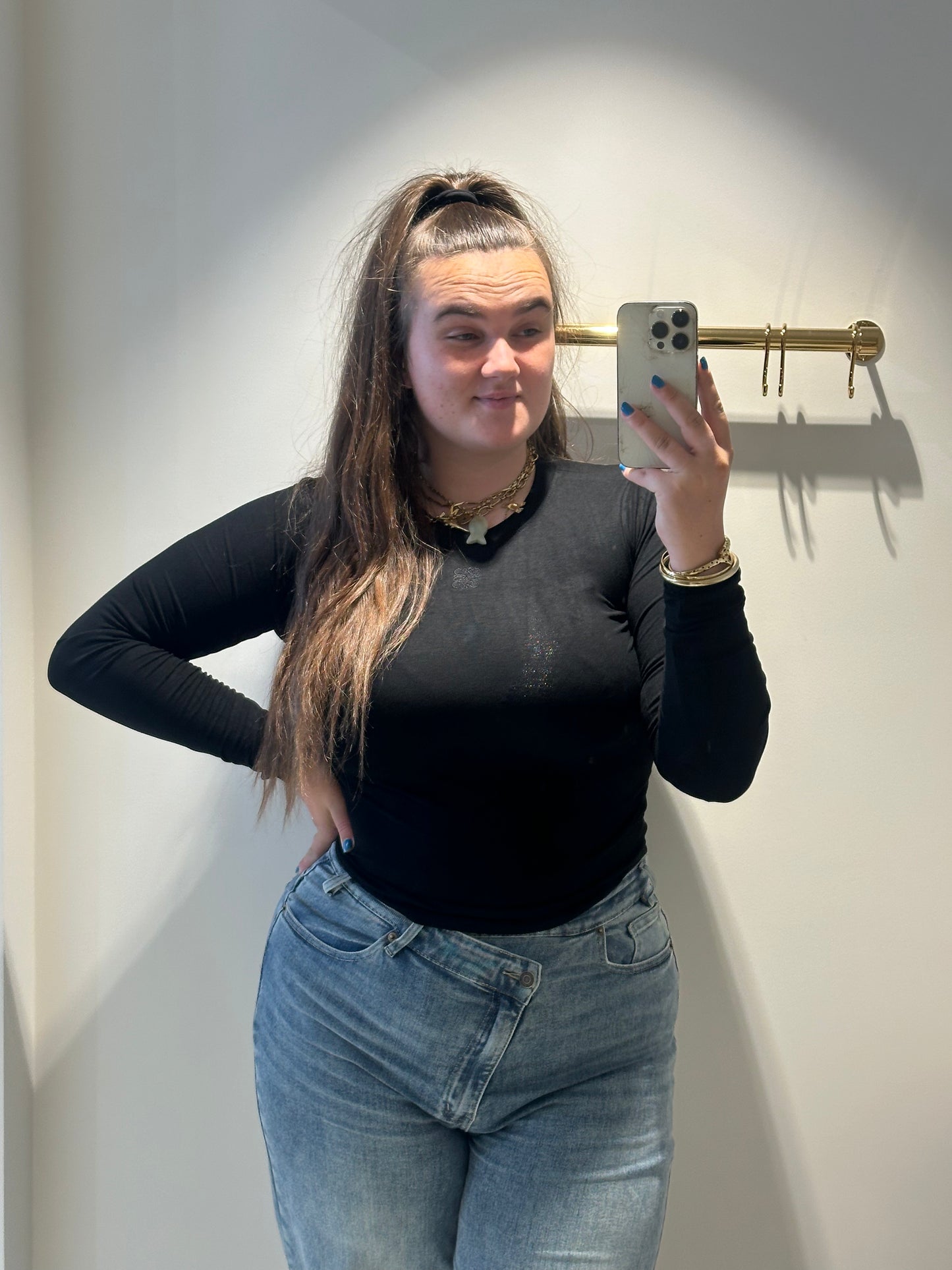 Gina top black