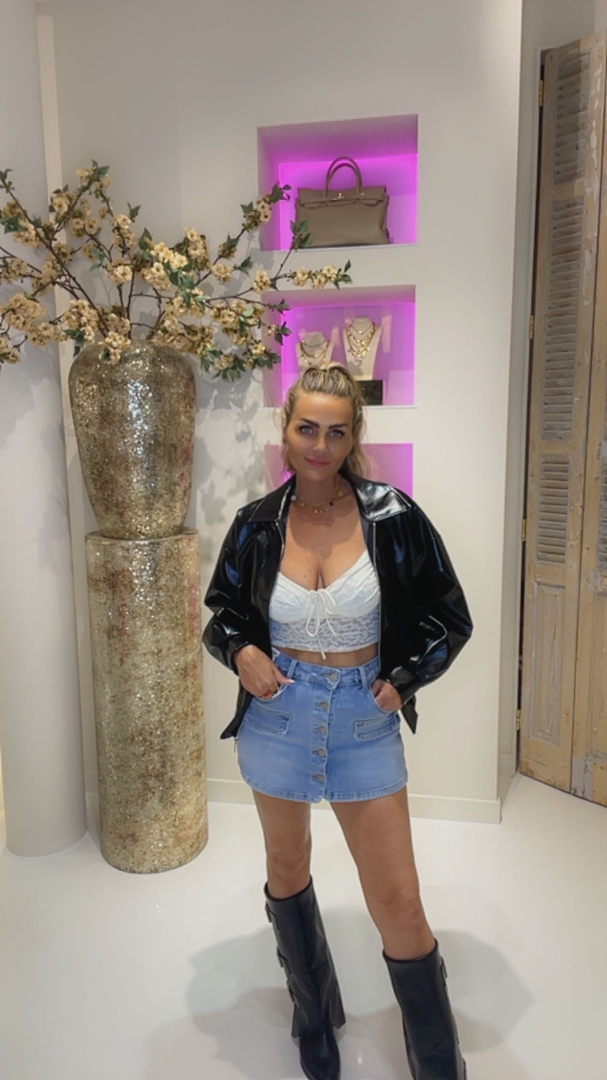 Jeans skort