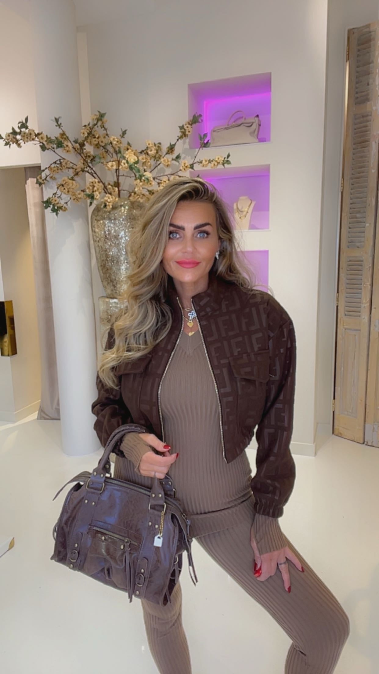 fanny jacket dark brown