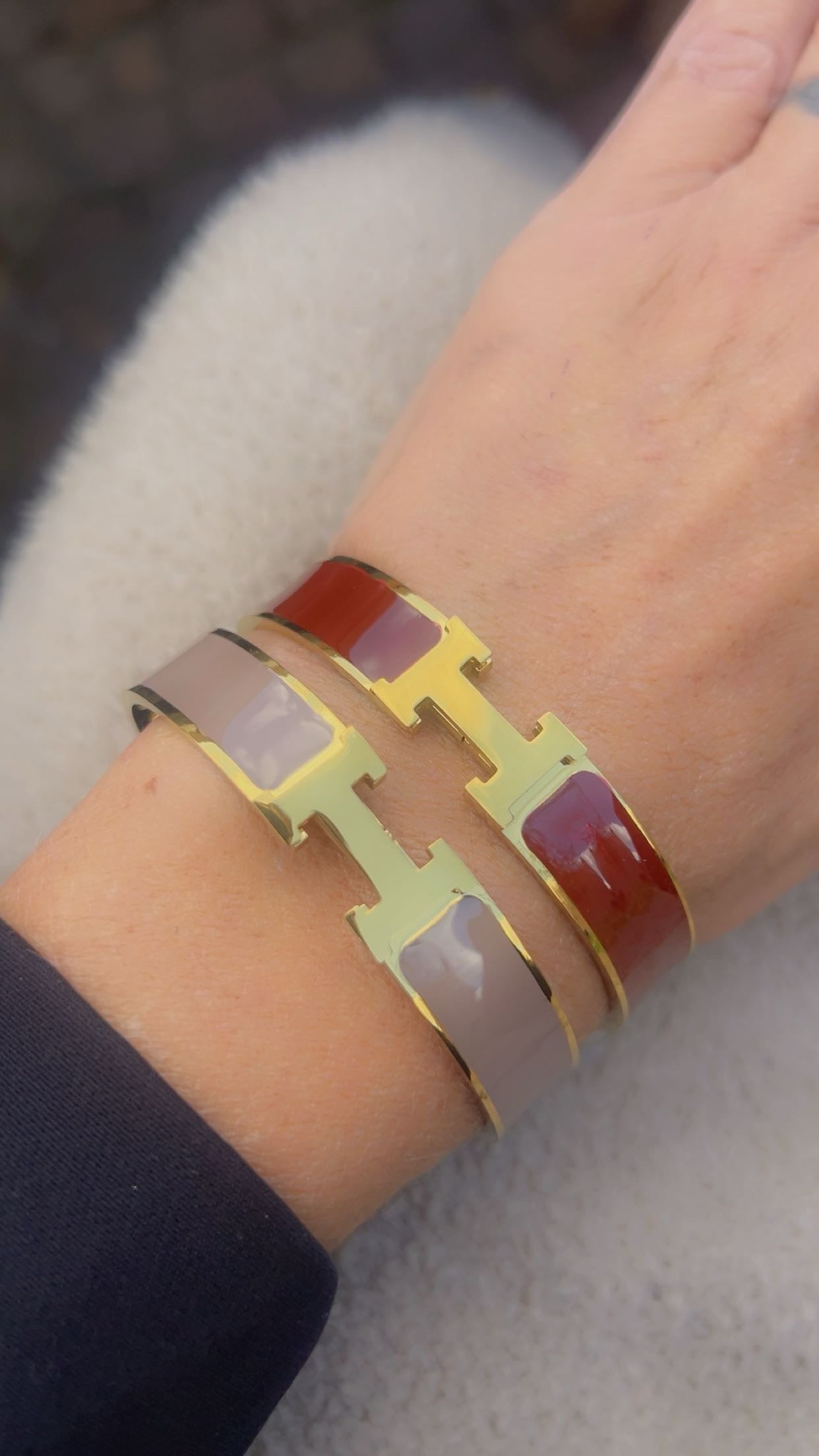 hermien bracelet burgendy
