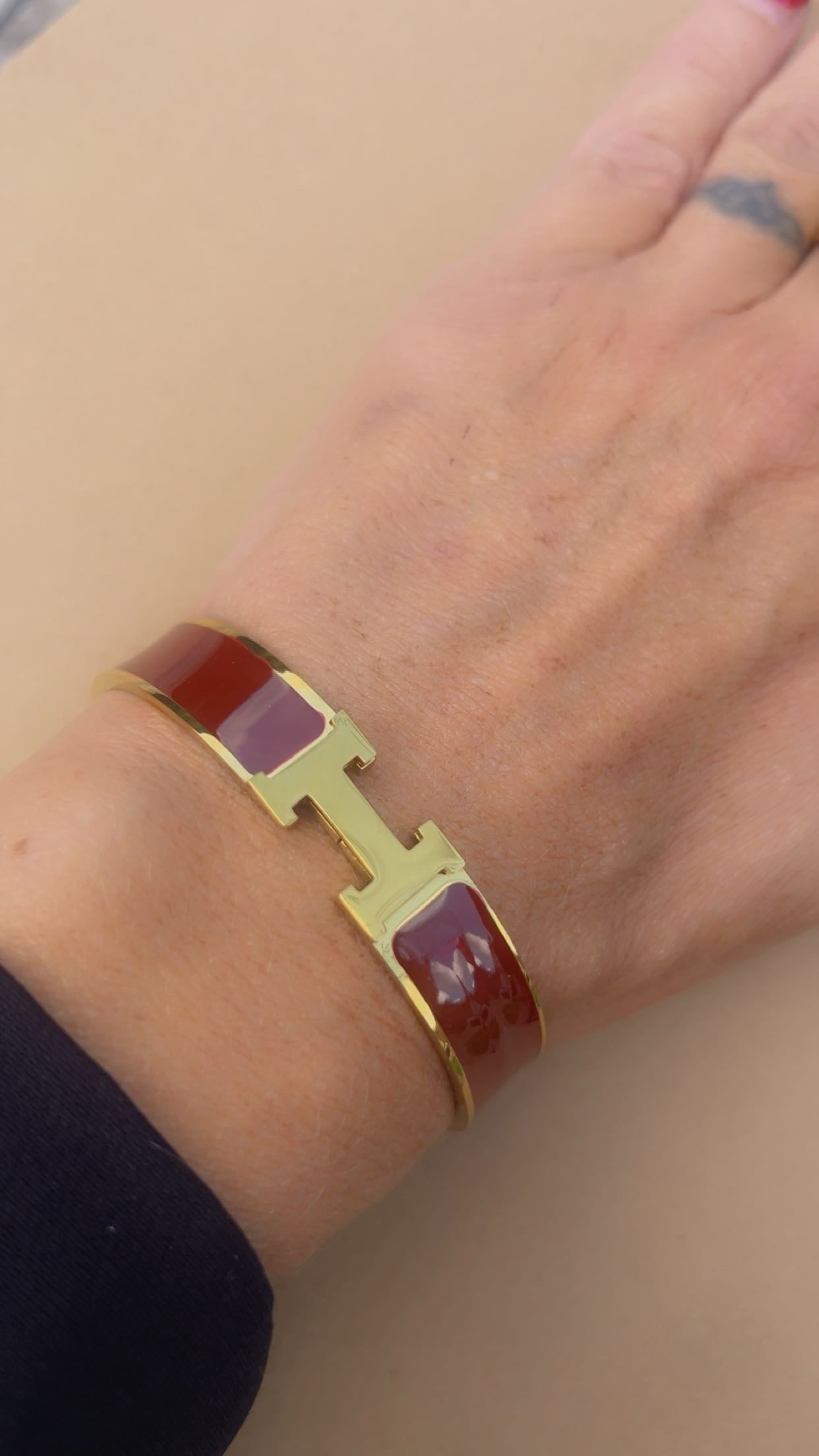 hermien bracelet burgendy