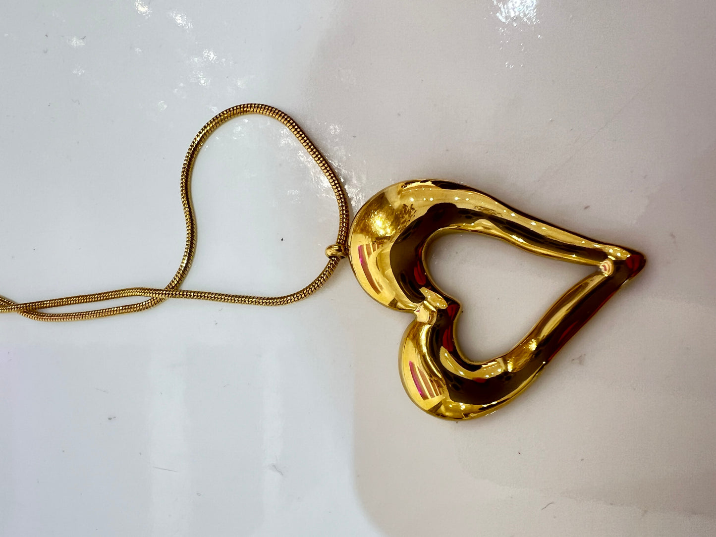 lange ketting open hart