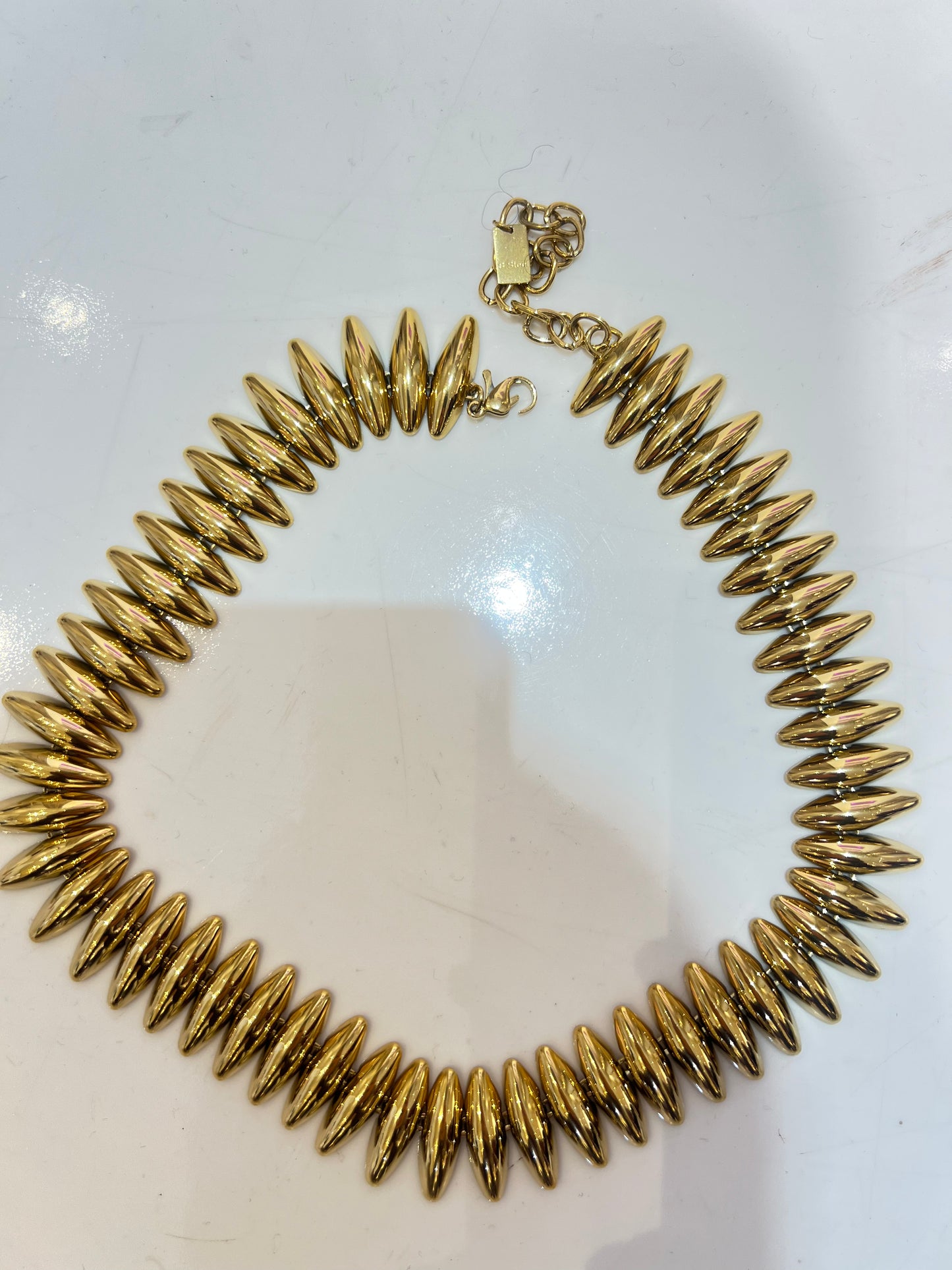 spike statement necklace