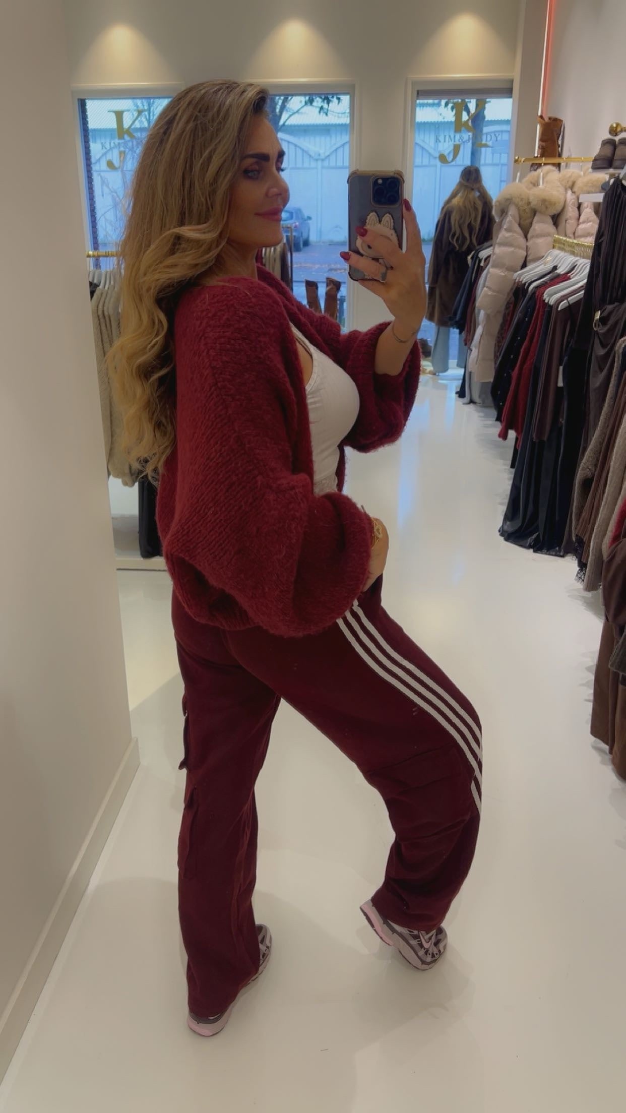 dani jogger burgendy