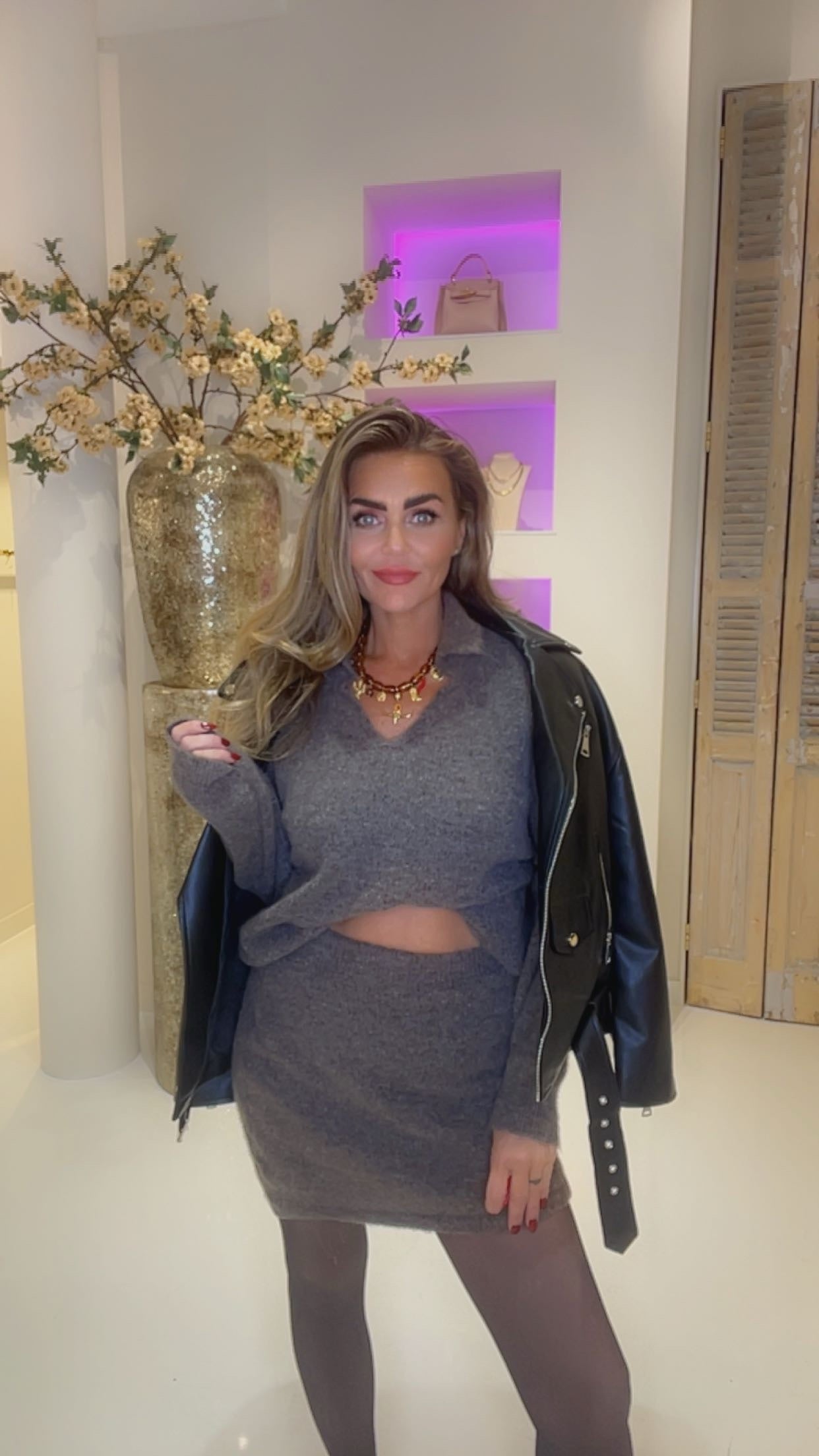 zara setje bruin