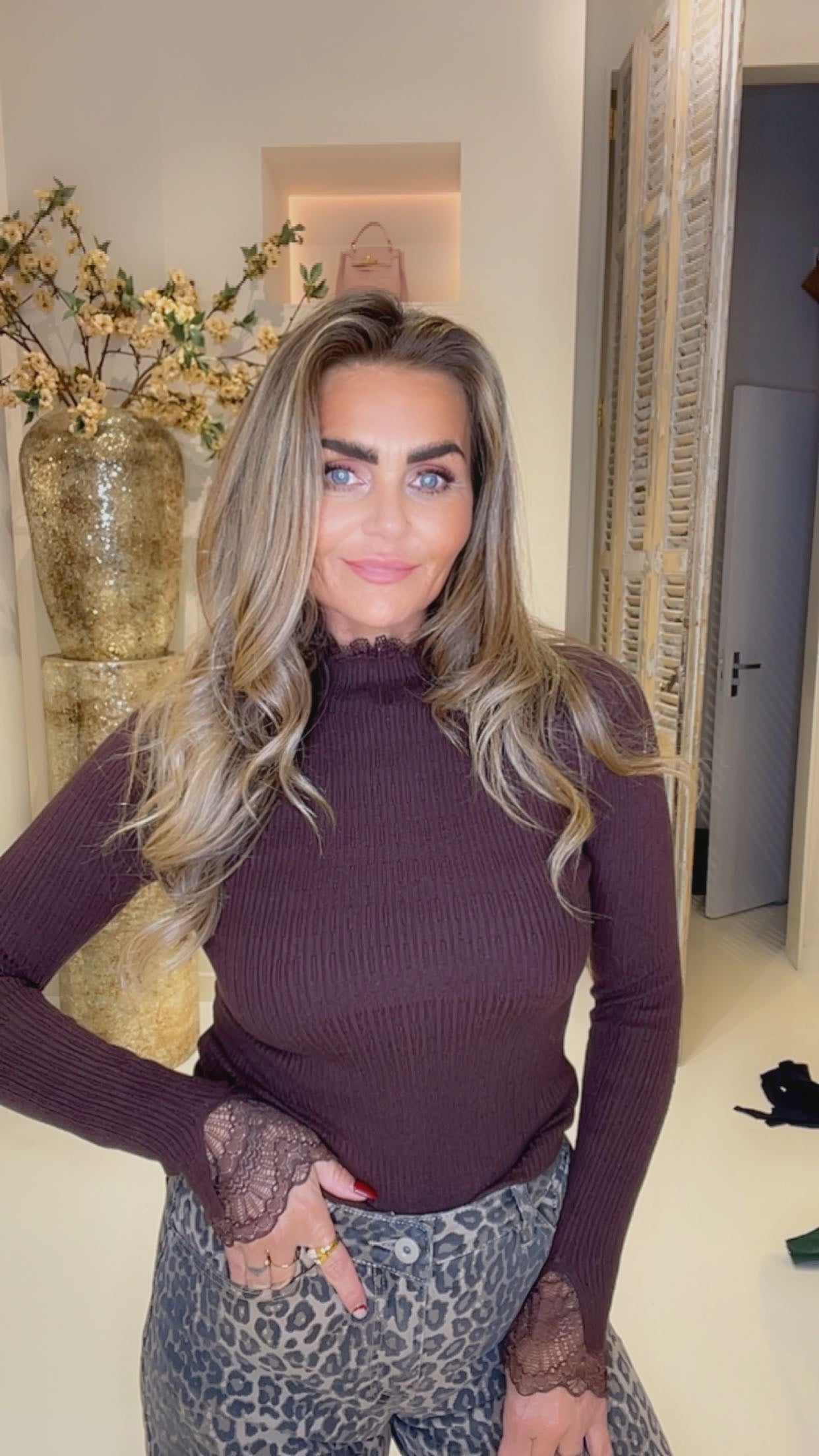 chelsea top brown kant