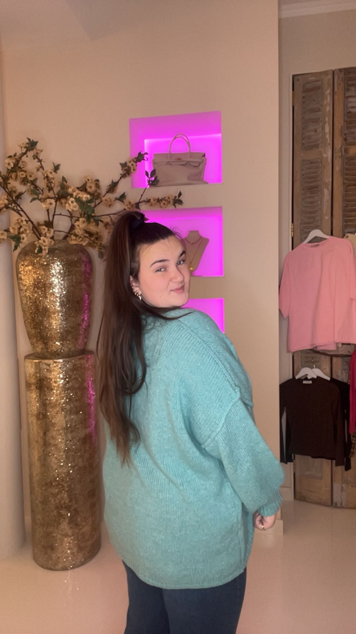 ashanti vest turquoise plus size