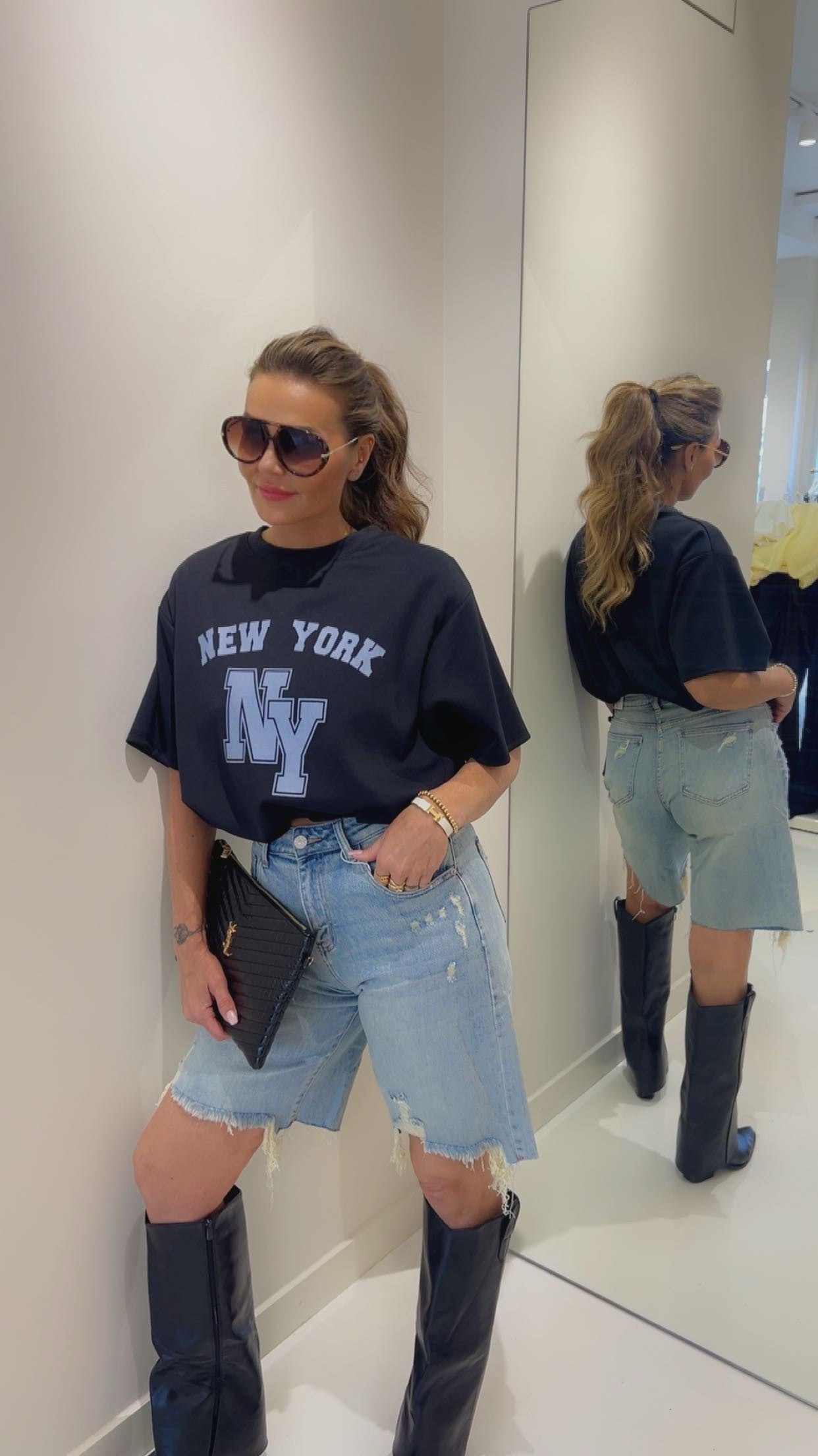 bibi tee NY zwart STUNT