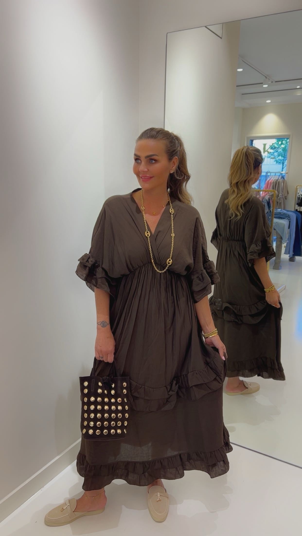 Donna dress bruin