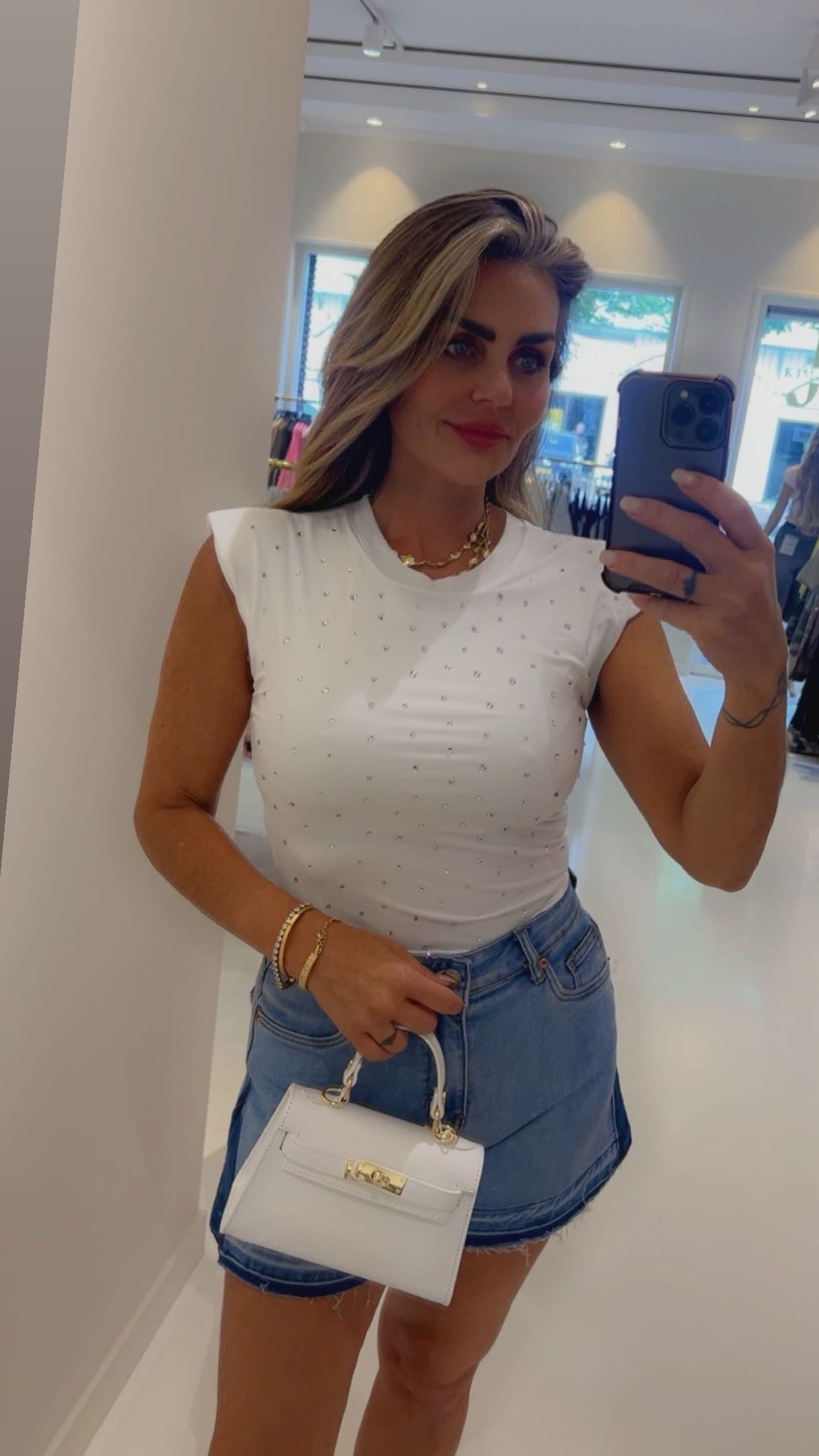 body nina strass wit