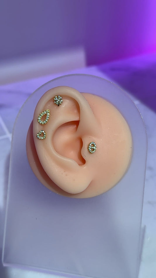 miley piercing flat back div. varianten