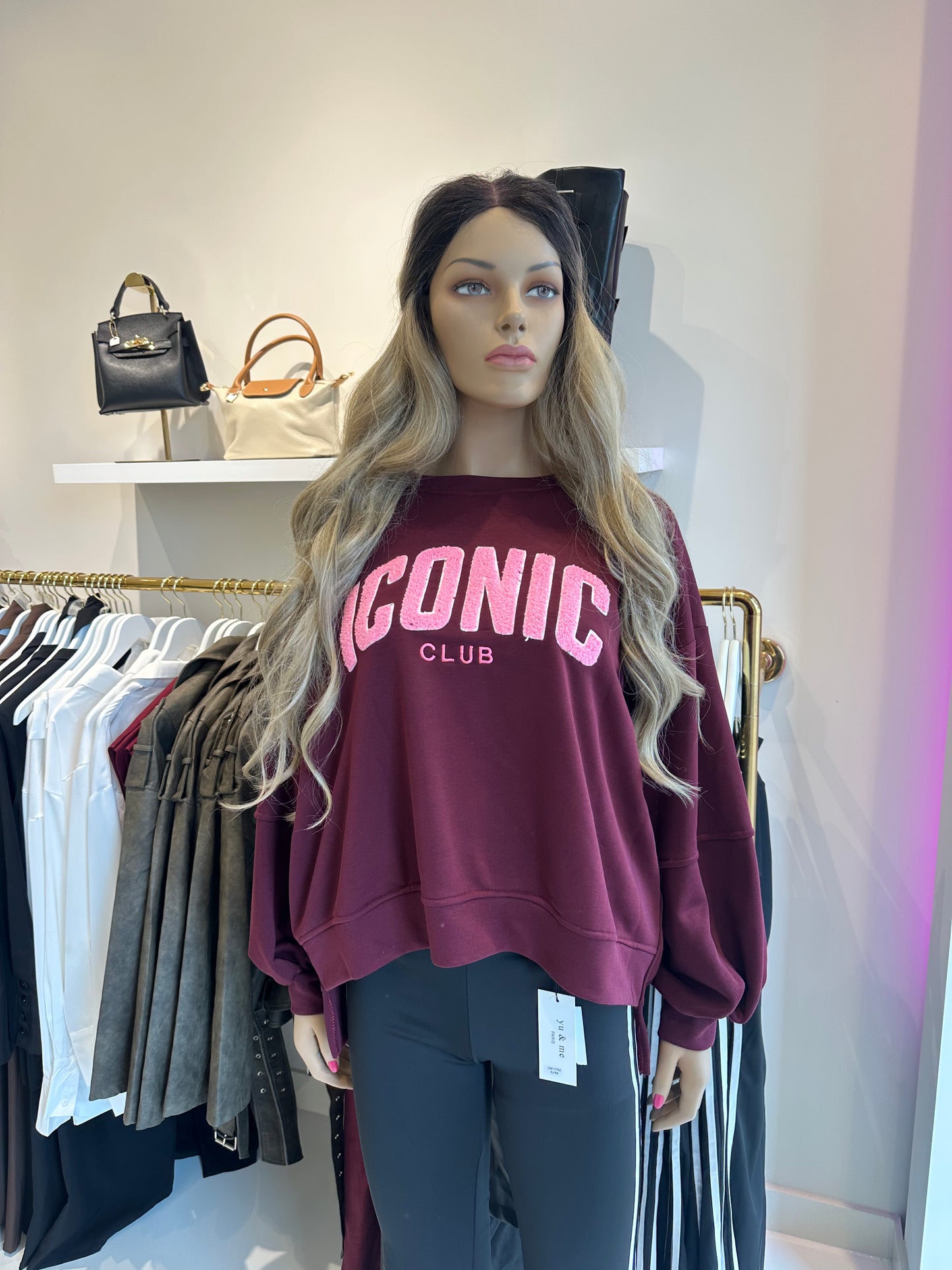 Iconic sweater burgendy