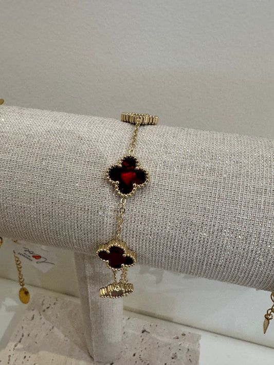 Red clover bracelet