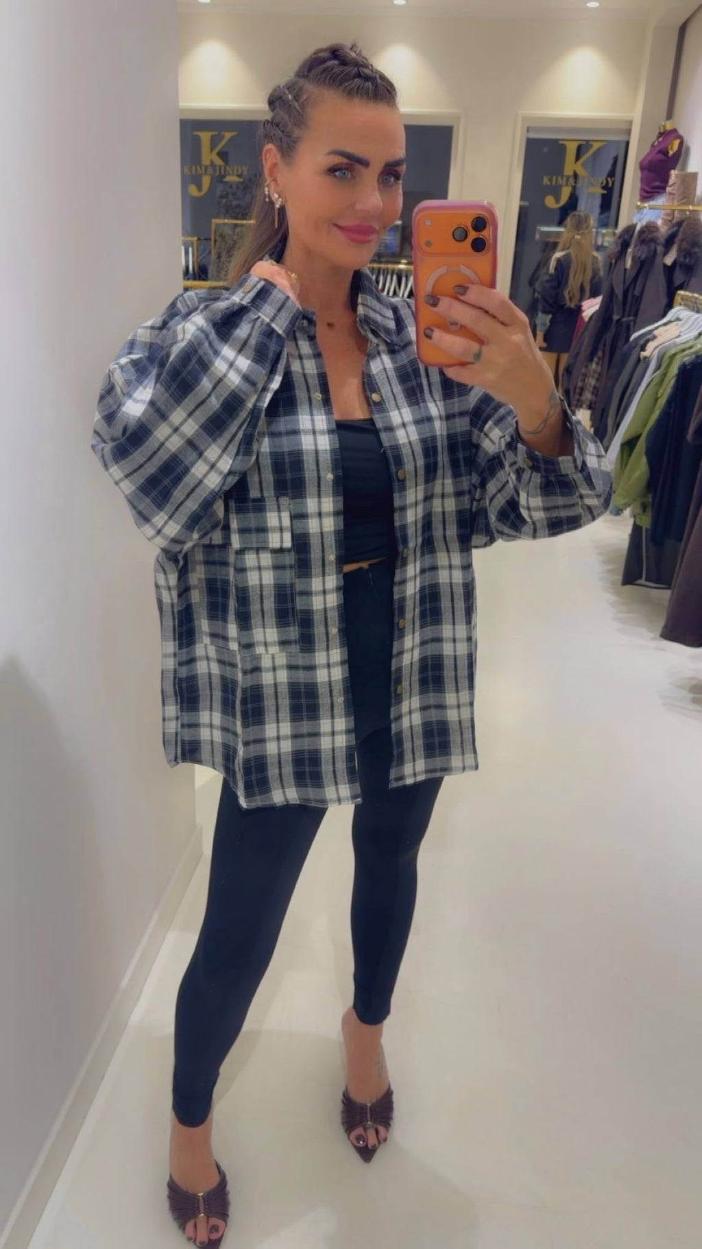 Mellie blouse zwart/wit