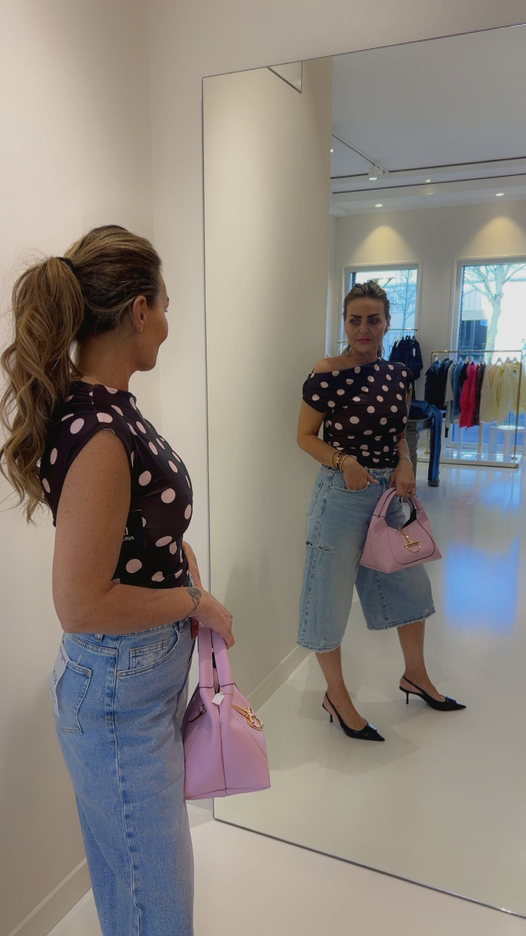 polka top bruin