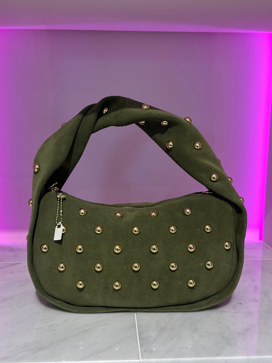 Micky bag suède groen