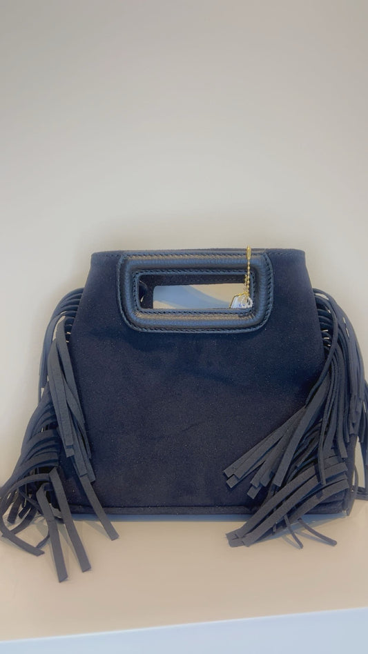 Fringe bag zwart