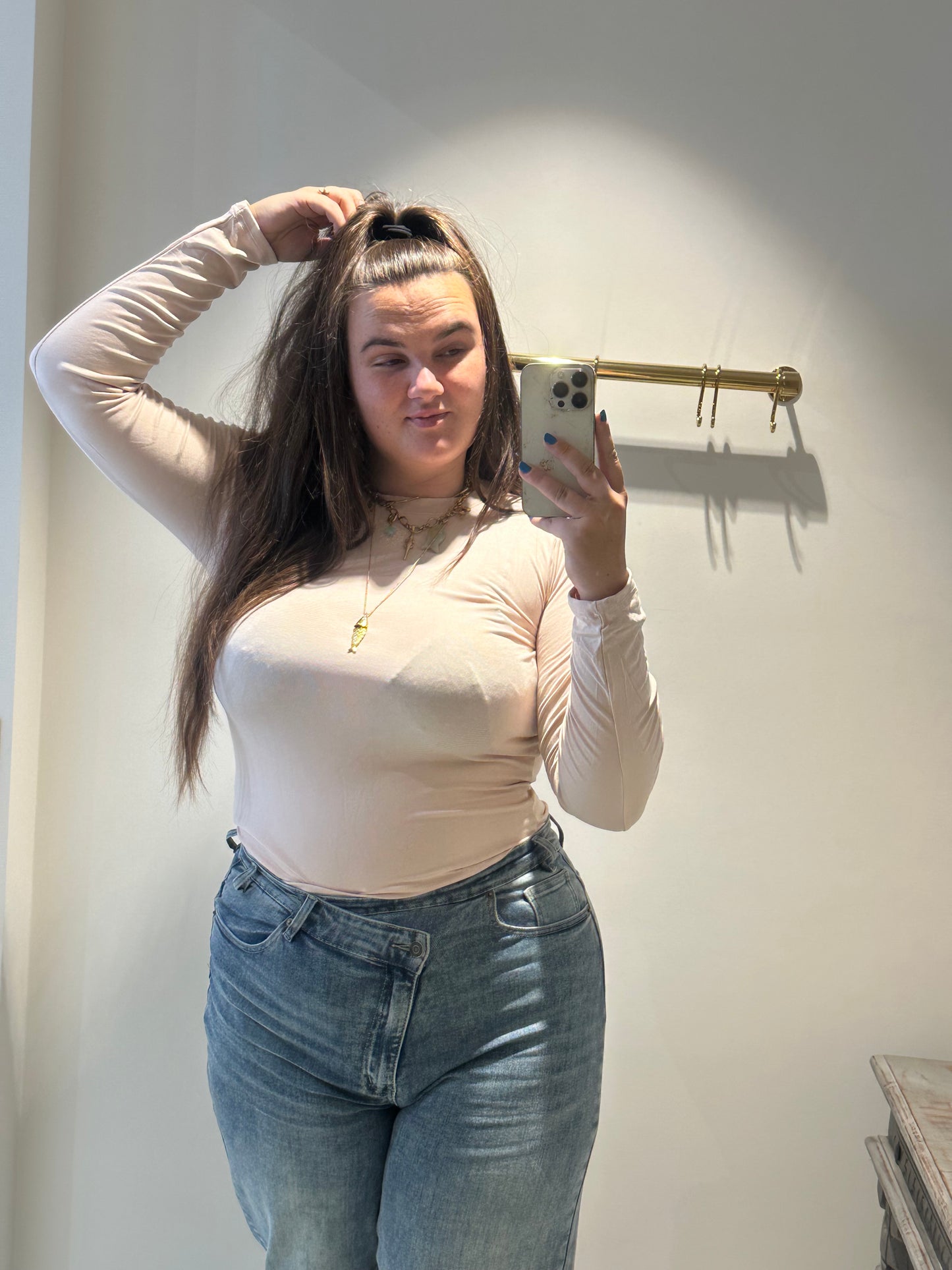 Gina top Beige