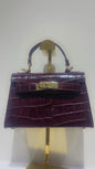 Donna bag burgendy croco