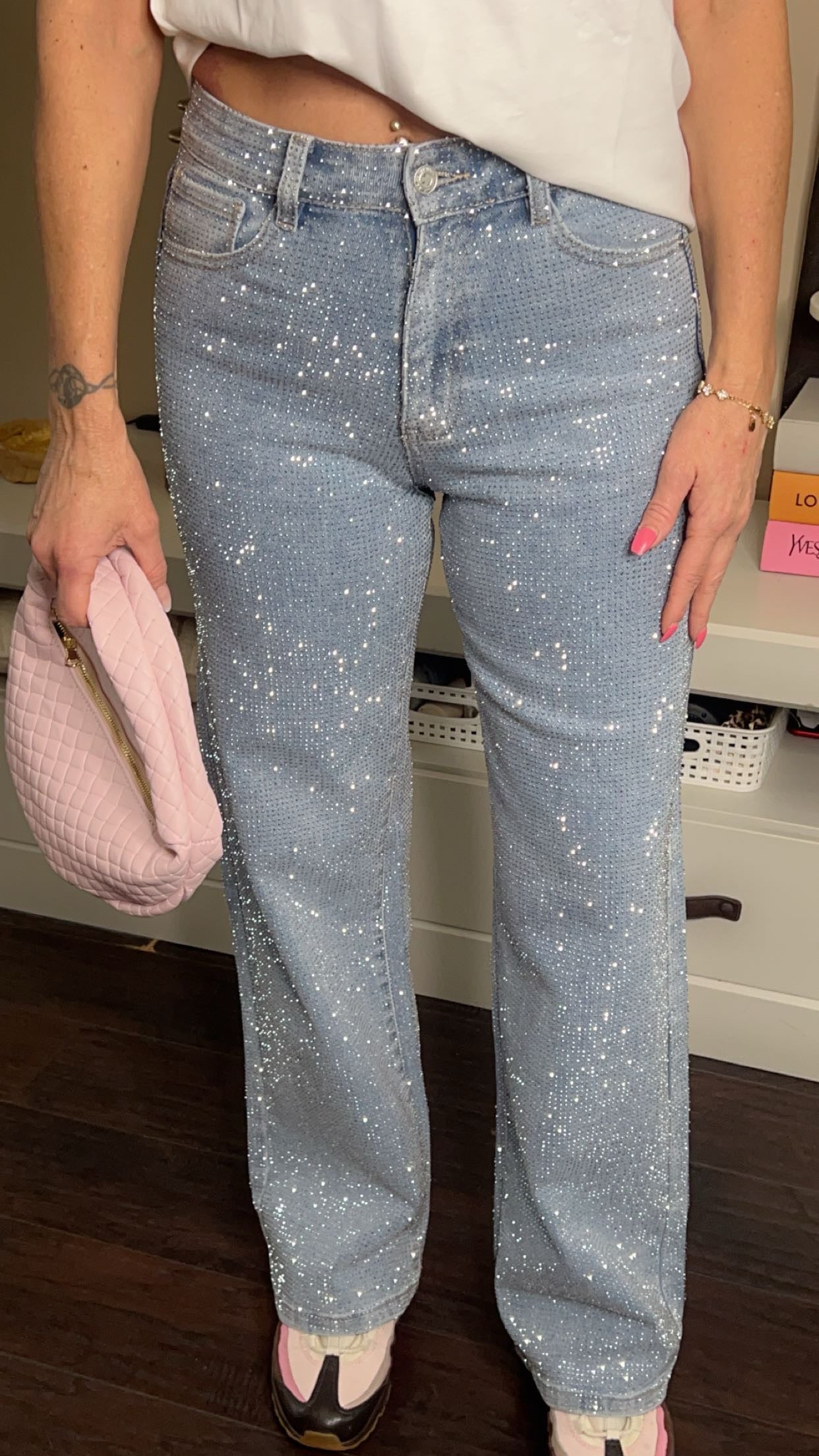 strass jeans