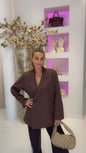 Oversized blazer brown