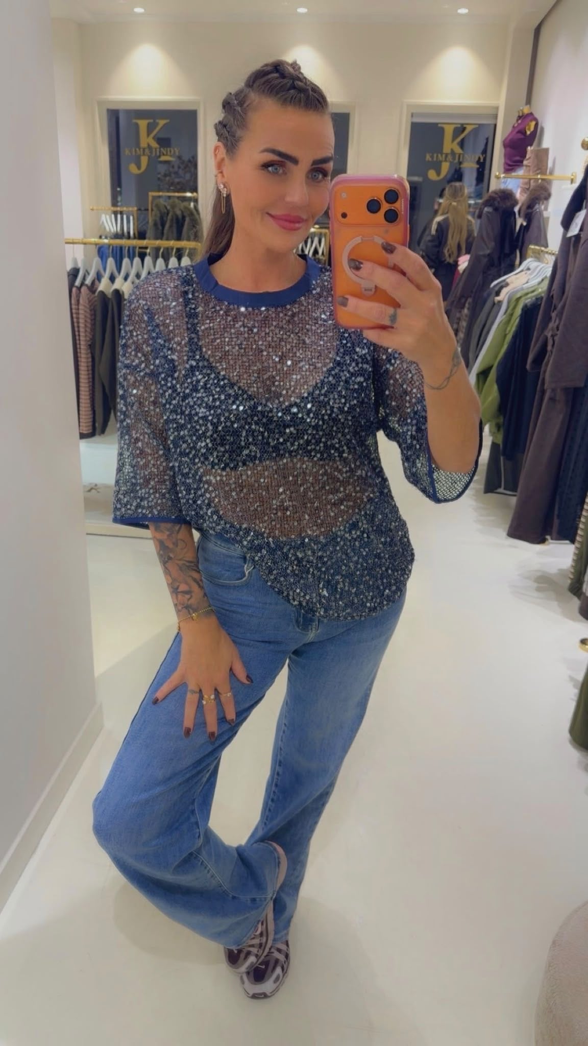 Alice top navy