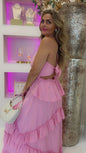 Flowy dress roze laatste !