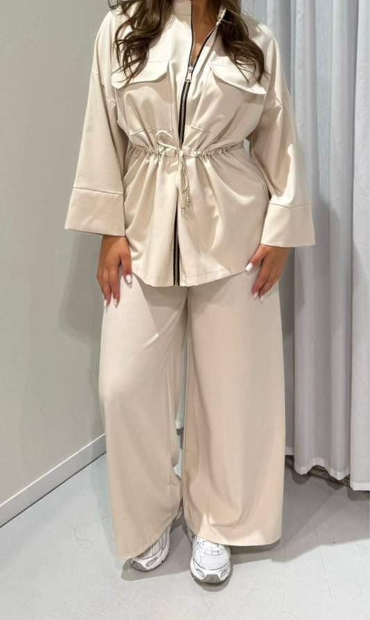 Steffie 2-delig pak beige