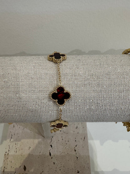 Red clover bracelet