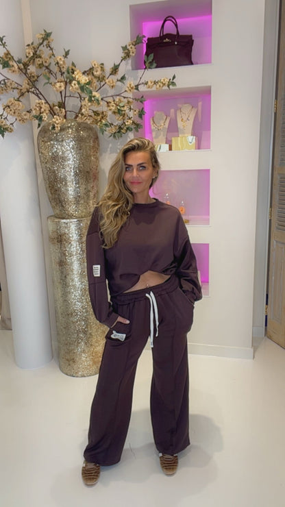 Perfect sweater set brown