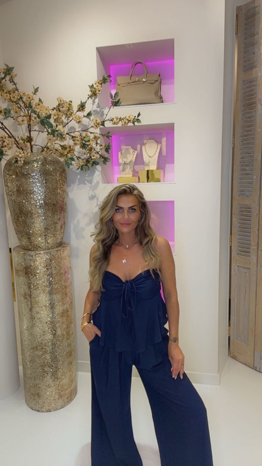 Jindy 2 piece set donker blauw