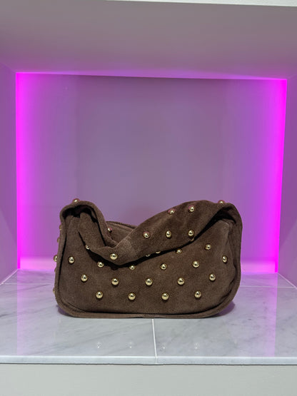 Mickey bag suède bruin