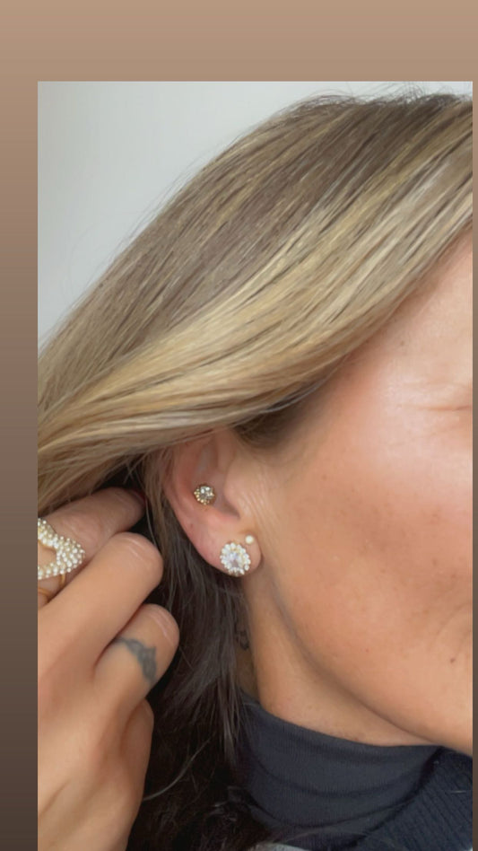 sparkle stud earrings
