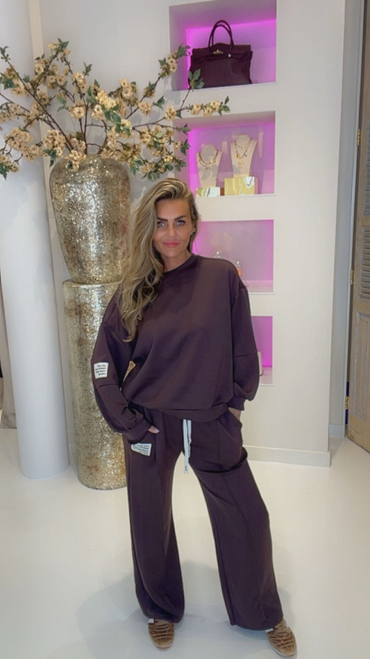 Perfect sweater set brown