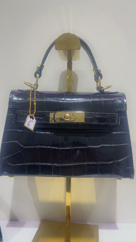 Donna bag zwart croco