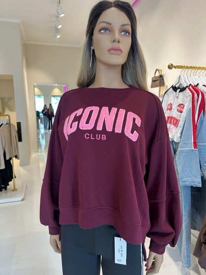 Iconic sweater burgendy