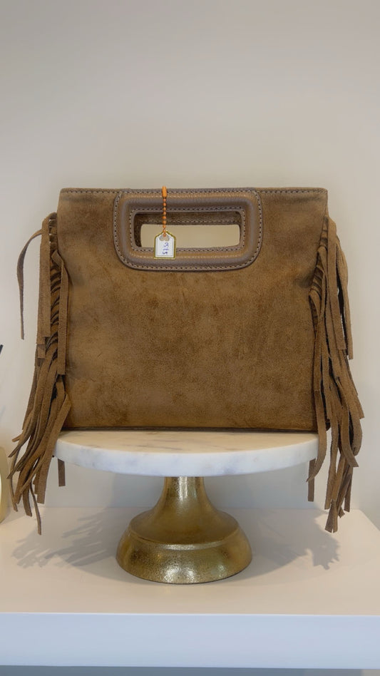Fringe bag bruin