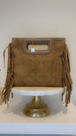 Fringe bag bruin