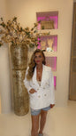 Getailleerde blazer wit