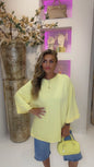 oversized basic tee Geel