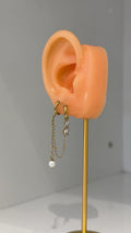 Pearl chain Earring