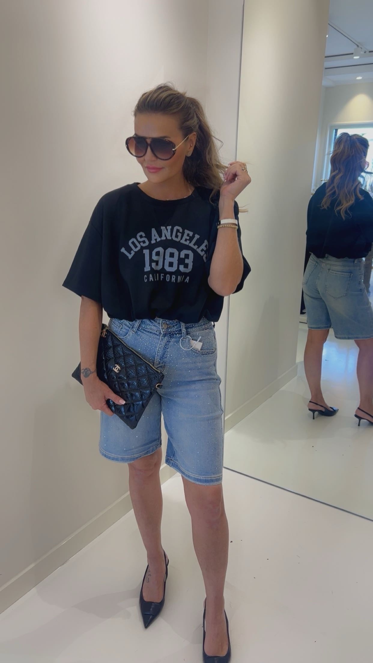 bibi tee LA zwart STUNT