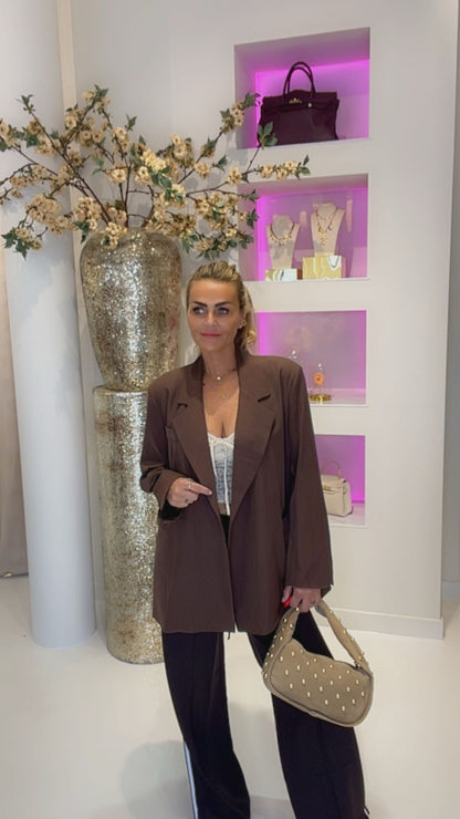 Oversized blazer brown