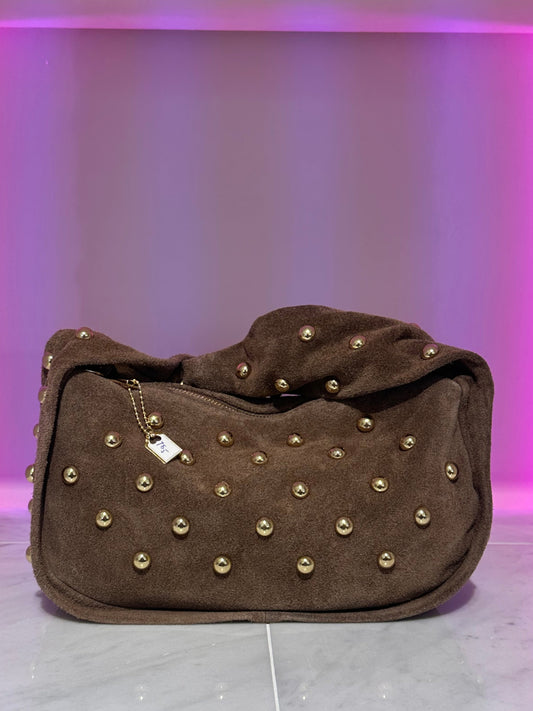 Mickey bag suède bruin